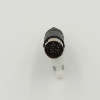 20pcs melns 13-Pin DIN Male Plug Lodēšanas 13 PIN Audio AV Savienotājs