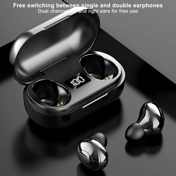 TWS Bezvadu Earbuds par Redmi Airdots Bluetooth 5.0 Austiņas HIFI Mini auss SportsEarphone IOS un Android Telefoniem