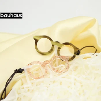 Jauno Modes Dizaina Acetāts materiāls āda roku darbs kaklarota Brilles, Ķēdes Siksniņa Kaklarota Brilles Vadu