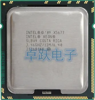 Oriģinālā Intel Xeon X5677 Procesors Quad Core 3.46 Ghz 130W 12M Kešatmiņu 6.40 GT/s SLBV9 CPU desktop