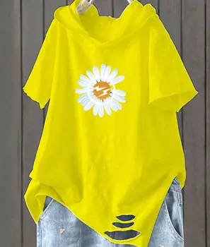 Vasaras Balts T krekls krekls tshirts Sievietēm, Plus Lieluma Kokvilnas ar Īsām Piedurknēm Zaudēt Ziedu Sadalīt Tee Krekli Femme Topi Jauns 2020