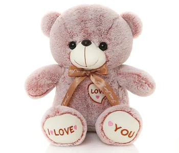 Mīlu jūs mīksts lācis, lelle Valentīna Diena dāvanu karikatūra rotaļu lācis Plīša rotaļlietas