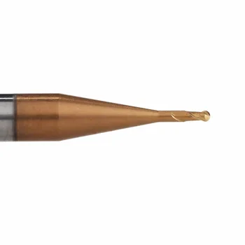 HMX-2BP R0.75-R2.5 cietā karbīda beigām, dzirnavu 2 flauta bumbu deguns garš kakls cnc frēzēšanas griešanas instruments rūdīta tērauda HRC68