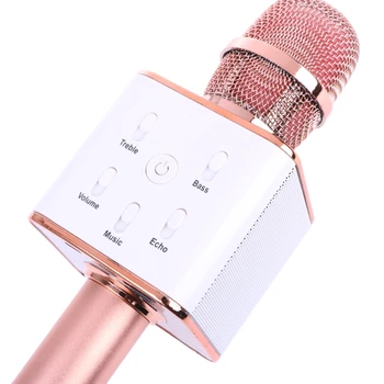 Bezvadu Karaoke Mikrofons Bluetooth Skaļruni Dziesmu Surround Skaņas Balss Q7 D08A