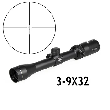 LIDOT HAIZIVS tactical 3-9x32 medību jomu, 3-9x40 optiku šautene jomu 3-9x50 Taktiskās riflescope airsoft gaisa pistoles šautene jomu