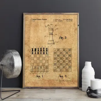Ātrā Šaha patentu, spēļu sienas māksla,Ātra Šaha plakāti,istabas dekori,vintage print,blueprint, dāvanu idejas,spēle sienu Rotājumi