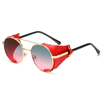 Modes Kārta Steampunk Saulesbrilles Zīmola Dizaina Vīrieši Sievietes Punk, Saules brilles UV400 Luksusa Sunglass Toņos Oculos de sol