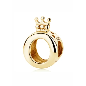Nekustamā 925 Sterling Sudraba Pērlītēm Šarmu Vainagu O Formas Princess Crown Piekariņi Fit Rokassprādzes Sievietēm Diy Rotaslietu Izgatavošana