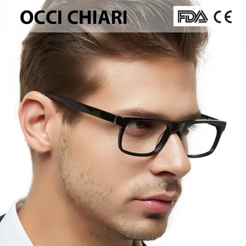 Zilā Gaisma Pretbloķēšanas Brilles Vīriešu Recepte Briļļu Datoru Rāmji, Brilles Vīriešiem gafas óculos masculino OCCI CHIARI MELE