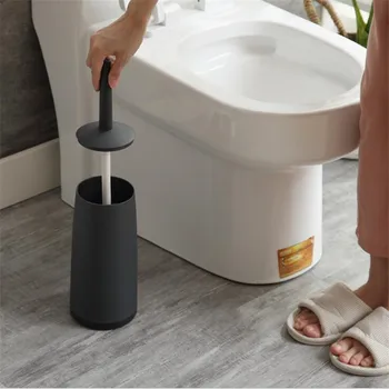 Tualetes Birste, Melns ABS WC Borstel Tīrīšanas Līdzeklis Vannas istabas Piederumi