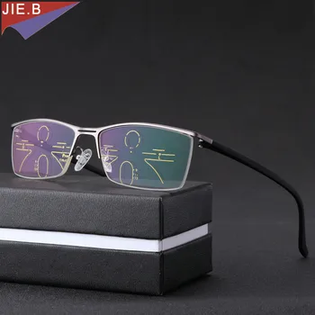 2019 Jaunu Progresējoša Multifokāla Pārejas saulesbrilles vīriešu Photochromic lasīšanas brilles punkti par lasītāju netālu Tālu skats