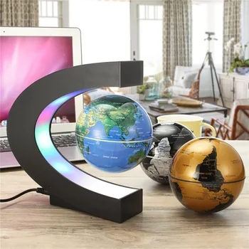 Magnētiskā Levitation Pasaulē Nakts Gaisma Peldošās Pasaules Kartē Bumbu Lampas Foršs Apgaismojums Office Home Decoration Sauszemes Pasaulē lampas