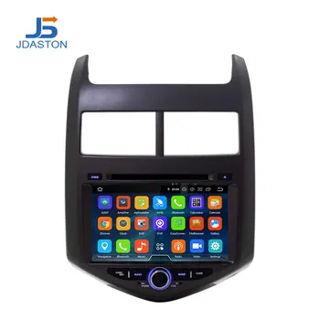 JDASTON Android 10 Auto Multimedia Player Chevrolet Aveo/Sonic 2011 2012 2013 2 Din Auto Radio, GPS Navigācija, Stereo, DVD, WIFI