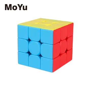 Cubing Klasē Moyu Meilong 3C 3x3 Burvju Kubi Stickerless 3 Slāņi Ātrums Puzzle Cube Profesionālās Puzzle Rotaļlietas Bērniem