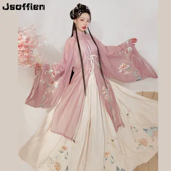 Sieviešu Tradicionālo Hanfu Apģērbu Ķīnas Han Dinastijas Princeses Kostīms Meitenei Ming Dynasty Cosplay Kleita Austrumu Pasaku Dancewear