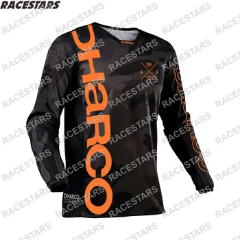 DHaRCO Motokrosa Jersey MTB Jersey Downhill Kalnu sporta Krekls Ātri Sausas garām Piedurknēm Velosipēds Riteņbraukšana Valkāt Ropa Maillot Ciclismo