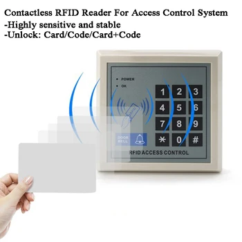 2000 Lietotāju Piekļuves Kontroles Mašīna ID Kartes Kodu Ierakstu RFID Durvju Bloķēšanas darbs ar elektrisko manetic atslēga, video domofons