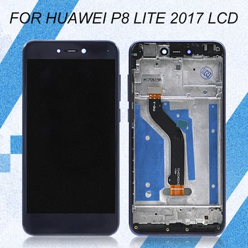 Catteny P9 Lite 2017 Displejs Huawei P8 Lite 2017 Lcd Displejs, Touch Screen Digitizer Asambleja Par Godu 8 Lite LCD Ekrāns