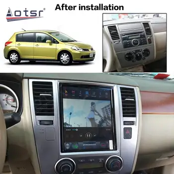 128GB ROM Priekš Nissan Tiida Otrādi 2008 2009 2010. - 2011. Gada Android 9.0 Tesla Stila PX6 Carplay Auto GPS Navigācijas Multimediju Atskaņotājs