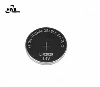 5x LIR2025 Uzlādējams Akumulators 3,6 V 30mAh Automobiļu Atslēgu, Li-ion Akumulators Button/Coin Cell Repleace CR2025 Piliens kuģniecība