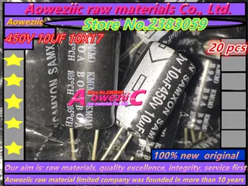Aoweziic 20 GAB 450V 10UF 10X17 augstas frekvences zema izturība elektrolītiskos kondensators 10UF 450V 10*17