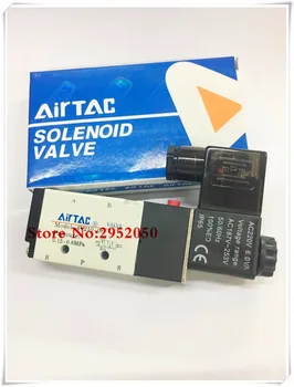 Bezmaksas piegāde 5 Way 2 Pozīciju Airtac Elektrisko Solenoīda Vārsts 4V210-08 DC 24V DC12V AC110V AC220V 1/4