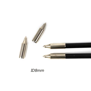 DIy Loka šaušana Nerūsējošā Tērauda Bultiņas Punkts Tip OD 5.5 mm 5.6 mm, 6mm 7mm 8mm Bultiņas Vārpstas Bultiņas Broadhead Bultiņas Galvas Aksesuārs