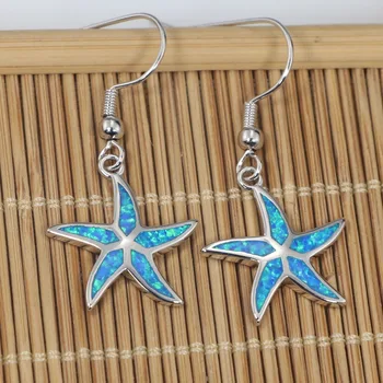 RH0092 2018 Jaunu starfish zilā opal kulons kaklarotas modes dāmas rotaslietas, dāvanas