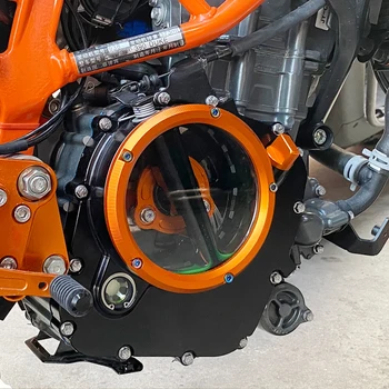 CNC Alumīnijs Caurspīdīga Motora Sajūga Vāciņu Komplekta Vāka Aizsargs Aizsargs KTM Duke 390 390duke 2017-2020 RC390 RC 390 2018-2020