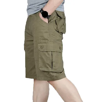 Kravas Bikses Vīriešu Vasaras Modes Armijas Militārās Taktikas Homme Šorti Ikdienas Multi-Kabatas Vīriešu Baggy Bikses Plus Lieluma 42 44 46