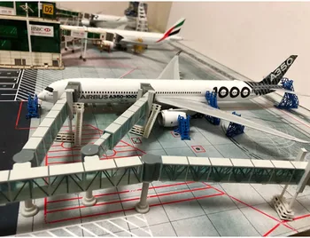1:200 Lidostas Pasažieru Iekāpšanas Tilta Viena/Divu Kanālu Airbus A380 B747 modelis, Plats, Šaurs iestāde gaisa kuģa plaknes, rotaļlietas