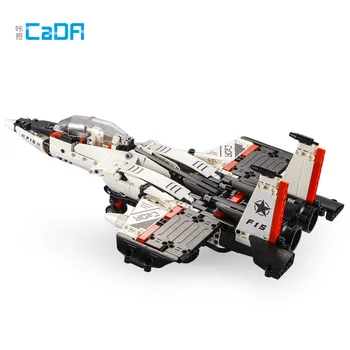 Kada C51030 917PCS 2 in 1 DIY Tehnika Celtniecības Bloki, Ķieģeļi RC Lidmašīnas Robots Cīnītājs Planieris Modelis Rotaļlieta Bērniem Dāvanas