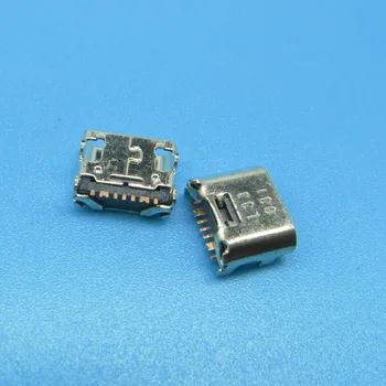 50gab mikro mini USB Ports Uzlādes ligzda Savienotājs Ligzda doks plug pcb Samsung Galaxy Tab T280 T285 T580 T585 A7 T375