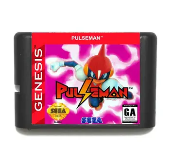 Pulseman Spēle Kasetne 16 bitu MD Spēles Karti Ar Mazumtirdzniecības Kastē Sega Mega Drive