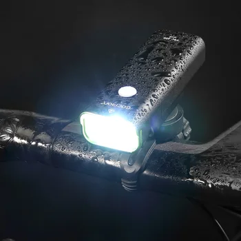 GACIRON Velosipēdu Velosipēds, Velosipēdu Priekšējo Gaismu USB Lādējamu Ūdensdrošs kabatas Lukturītis 5 režīmi Augstas Temperatūras Aizsargāt Velosipēdu LED Lampas