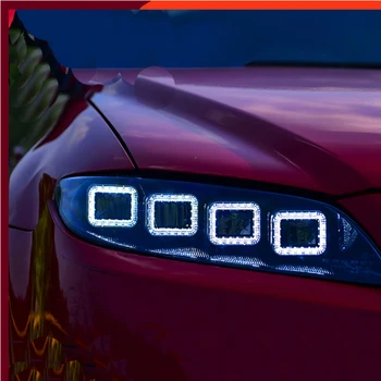 Auto Stils Galvas Lampas priekš Mazda 6 Lukturi 2003-Mazda6 Visi LED priekšējo Lukturu LED dienas gaitas lukturi Dinamiski Signālu Angel Eye Piederumi