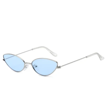 Tesia Jaunā Sieviešu Saulesbrilles Cat Eye Mazo Metāla Rāmis, Elegants, Krāsains UV400 Unisex Briļļu Gafas De Sol Mujer 360