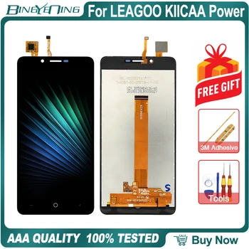 Jaunas Oriģinālas Par LEAGOO KIICAA POWER LCD&Touch screen Digitizer ar rāmi Ekrāna modulis Remonts Nomaiņa Piederumi