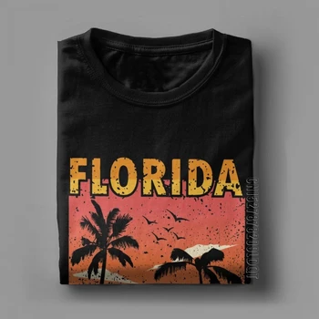 Vīrieši Florida Ir Aicinājums, Un Man Jāiet T-Krekls Vintage Beach Vasaras Vintage O Kakla Vīriešu T Tops Kokvilnas Tee T Krekli