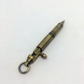 Roku darbs Mini ložmetēju Pildspalvu Veco Tehniku, Metāla kulons Lodīšu Pildspalvu Self Defense EDC Rīku, Āra