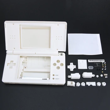 Balts Pilnu rezerves Daļu Nomaiņa Korpusa Apvalks Gadījumā Komplektu Nintendo DS Lite NDSL Gadījumos