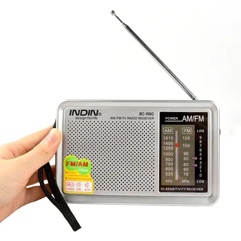 Portatīvo AM FM Radio Retro Vintage iebūvēti Skaļruni Kabatas Multi-purpose Pasaules Uztvērējs R90 Veciem Augstas Kvalitātes Radyo Jaunas