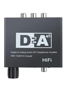 192KHz Optiskā, Koaksiālā Audio Converter Adapteris Dekoderi APK Amp 3.5 mm Audio Adapteri HiFi Stereo Austiņu Pastiprinātājs