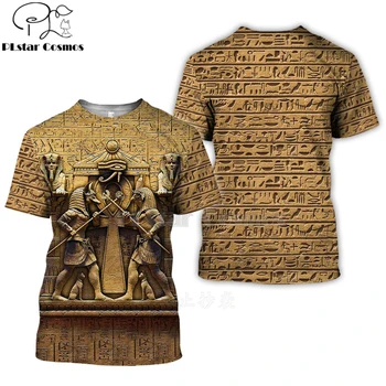 Visiem Iespiesti Noslēpumaina retro Horus, seno Ēģipti 3d t krekli, t tees vasaras smieklīgi īsām piedurknēm Halloween cosplay apģērbi