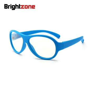 Brightzone 2018 Modes Bērni Anti Zilā Gaisma Zēns, Meitene, Kas Augstu Skaidrs, Aizsargbrilles Vienkāršā Silikagela Brilles, Briļļu Rāmis Soft