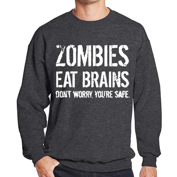 Kultūrisms hoody treniņtērpi 2019 auutmn ziemas sporta krekli zombijiem ēd smadzenes zīmola apģērbi vīriešiem gadījuma vilnas hip-hop hoodies