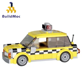 Pilsētas DIY Technicle Auto Mechanica pull atpakaļ, automašīnu policijas taksometru celtniecības bloki rotaļlietas Sacīkšu Auto ķieģeļi bērnu zēns dāvanas