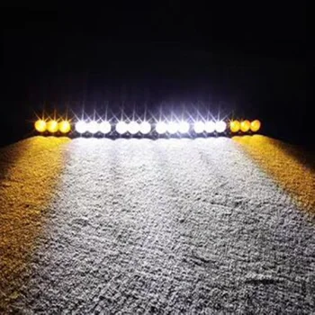 Marloo auto piederumi 210W amber balta dubultā krāsu Izliektas vienā rindā led gaismas josla kravas automašīna