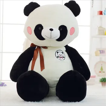 90cm Panda Plīša Rotaļlieta Melnā un Baltā Reālajā Dzīvē Giant Panda Rotaļlietas, Plīša Lācis Rotaļlieta Bērniem mīkstās Rotaļlietas, Bērnu Juguetes