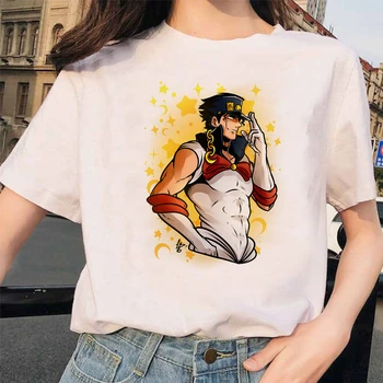 Foršs Sieviešu T krekls Jojo Jocīgi Grafiskais Tee Drukāt Piedzīvojumu foršo Japāņu Anime Stilā t Soft Plus Lieluma krekli sieviešu Tops